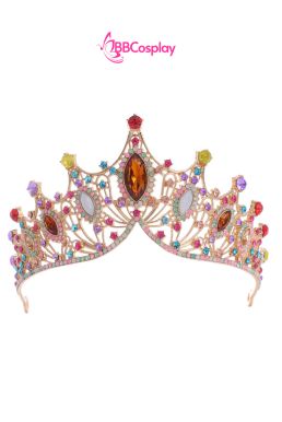 Vương Miện Tiara Công Chúa - Đá Ngũ Sắc
