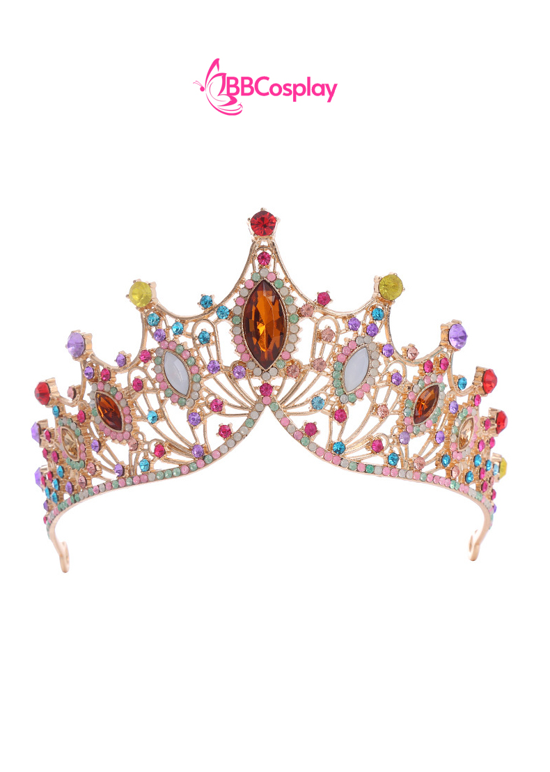 Vương Miện Tiara Công Chúa - Đá Ngũ Sắc