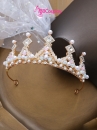 Vương Miện Tiara Công Chúa - Mẫu Vàng Đá Trắng Hình Thoi