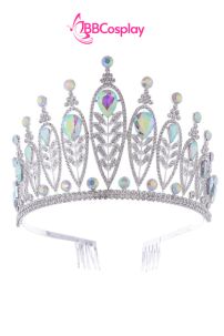 Vương Miện Nữ Hoàng Băng Giá - Màu Bạc Đá Xà Cừ