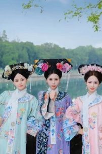 Đồ Mãn Thanh Tone Màu Pastel  - Màu Xanh Dương Nhạt