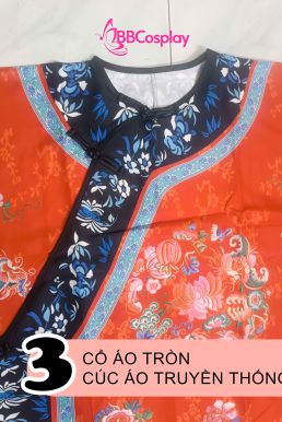 Trang Phục Mãn Thanh Tone Màu Pastel  - Màu Đỏ