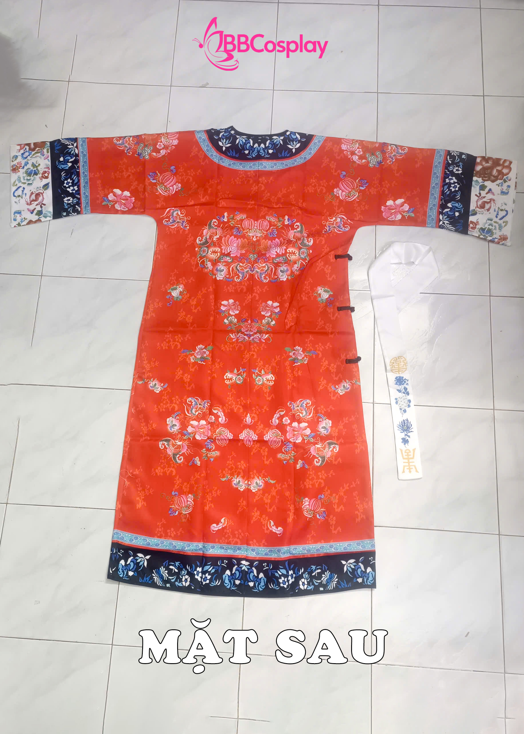 Trang Phục Mãn Thanh Tone Màu Pastel  - Màu Đỏ