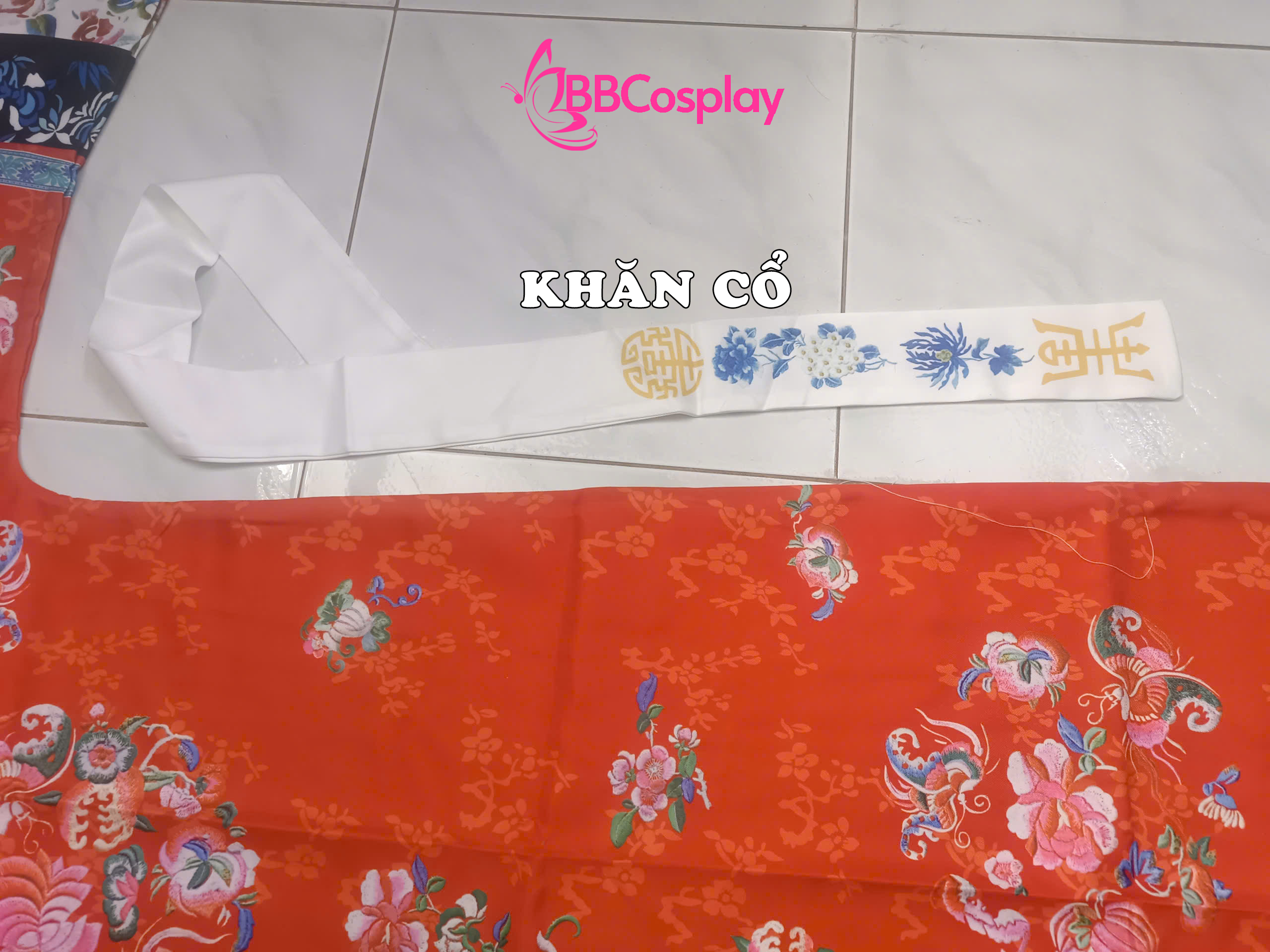 Trang Phục Mãn Thanh Tone Màu Pastel  - Màu Đỏ