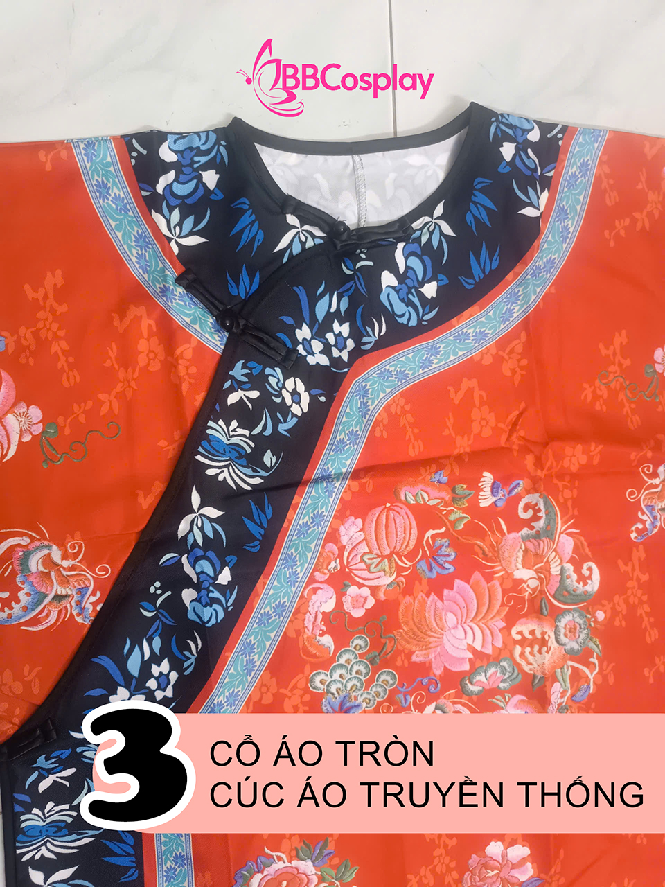 Trang Phục Mãn Thanh Tone Màu Pastel  - Màu Đỏ