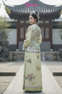 Đồ Mãn Thanh Tone Màu Pastel  - Áo Xanh Khoác Xanh Lá