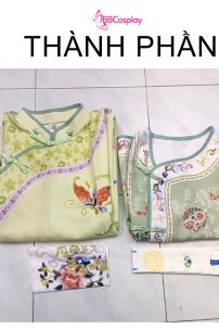 Đồ Mãn Thanh Tone Màu Pastel  - Áo Xanh Khoác Xanh Lá