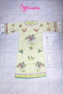 Trang Phục Mãn Thanh Tone Màu Pastel  - Áo Xanh Khoác Xanh Lá