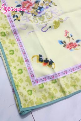 Trang Phục Mãn Thanh Tone Màu Pastel  - Áo Xanh Khoác Xanh Lá