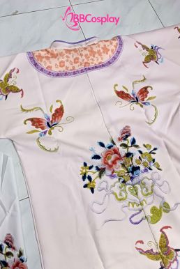 Trang Phục Mãn Thanh Tone Màu Pastel  - Áo Hồng Khoác Hồng