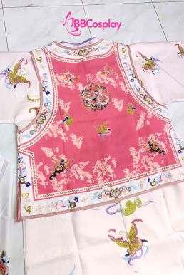 Trang Phục Mãn Thanh Tone Màu Pastel  - Áo Hồng Khoác Hồng