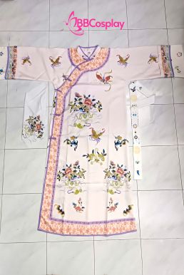 Trang Phục Mãn Thanh Tone Màu Pastel  - Áo Hồng Khoác Hồng