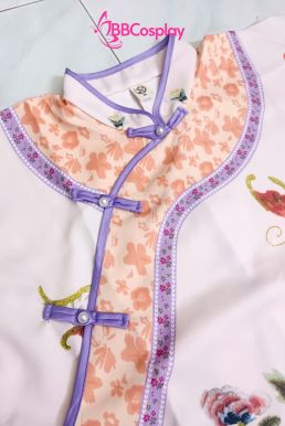 Trang Phục Mãn Thanh Tone Màu Pastel  - Áo Hồng Khoác Hồng