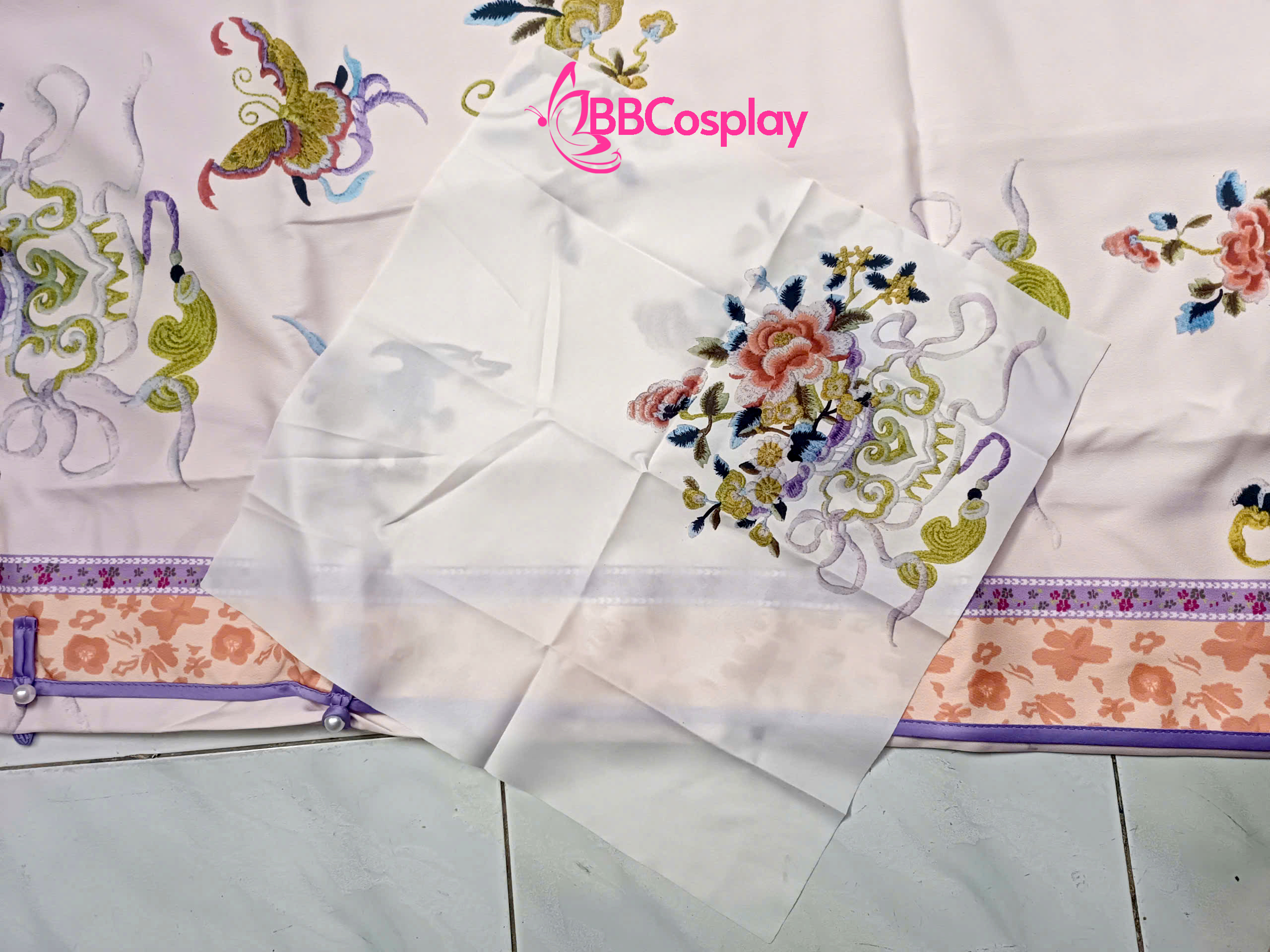 Trang Phục Mãn Thanh Tone Màu Pastel  - Áo Hồng Khoác Hồng