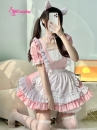 Đồ Nàng Hầu Maid Hồng Trắng