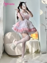 Đồ Nàng Hầu Maid Hồng Trắng