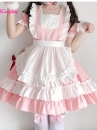 Đồ Nàng Hầu Maid Hồng Trắng