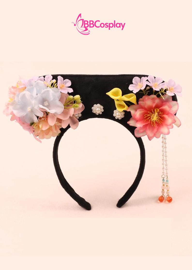 Cài Tóc Hoàn Châu Công Chúa - Kỳ Đầu Mãn Thanh Mãu Hoa Pastel