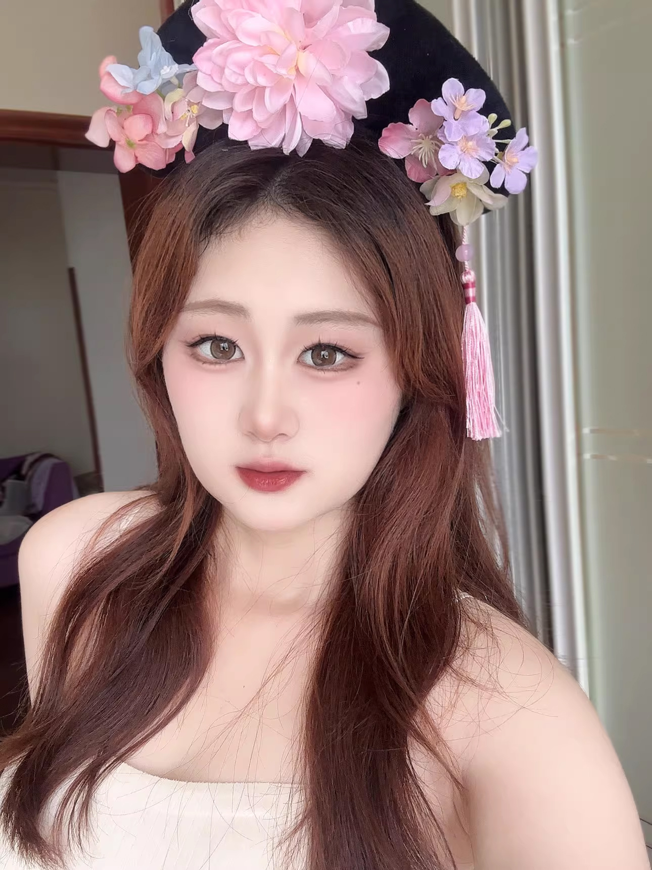 Cài Tóc Hoàn Châu Công Chúa - Kỳ Đầu Mãn Thanh Mãu Hoa Pastel