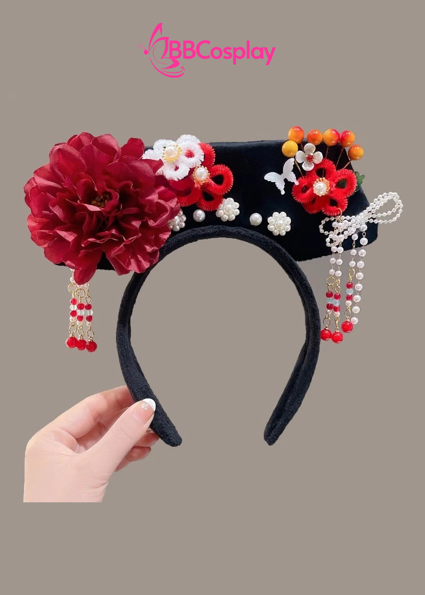 Cài Tóc Hoàn Châu Công Chúa - Kỳ Đầu Mãn Thanh Tone Đỏ