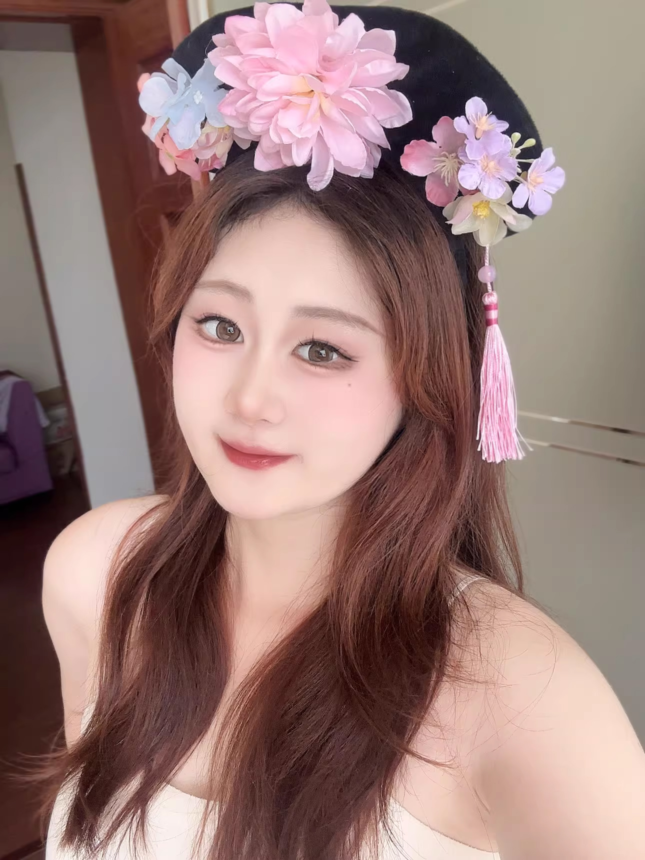 Cài Tóc Hoàn Châu Công Chúa - Kỳ Đầu Mãn Thanh Hoa Đỏ Cài Phượng