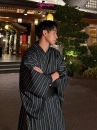 Nagagi Đen Sọc Trắng - Yukata Lãnh Phong