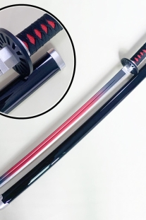 Kiếm Gỗ Kamado Tanjiro Lưỡi Đỏ Đen