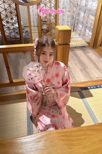 Áo Yukata Hồng Hoa Cẩm Chướng Hồng