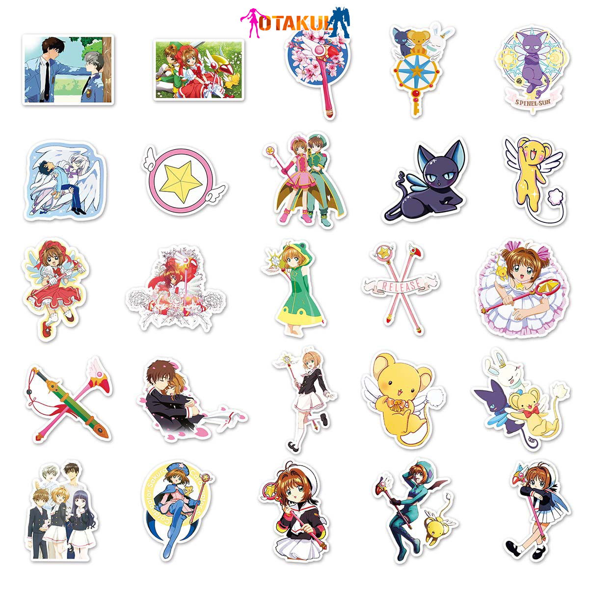 Bộ 50 Sticker Sakura Đủ Loại Giàu Cảm Xúc