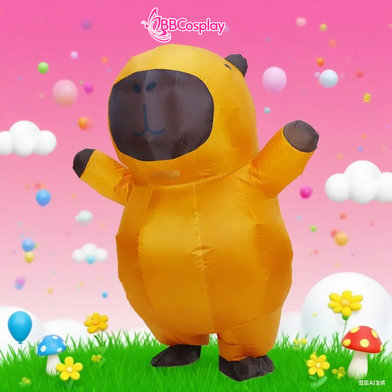 Mascot Capypara Bơm Hơi - Mascot Bộ Trưởng Bộ Ngoại Giao