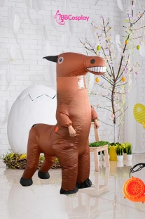 Mascot Nhân Mã - Ngựa Nâu Bơm Hơi