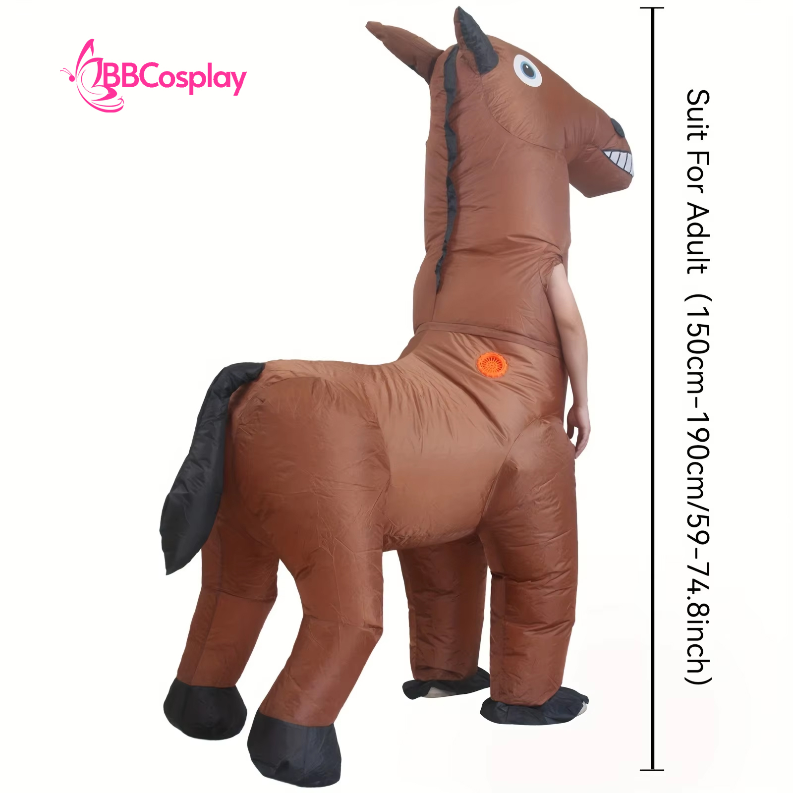 Mascot Nhân Mã - Ngựa Nâu Bơm Hơi