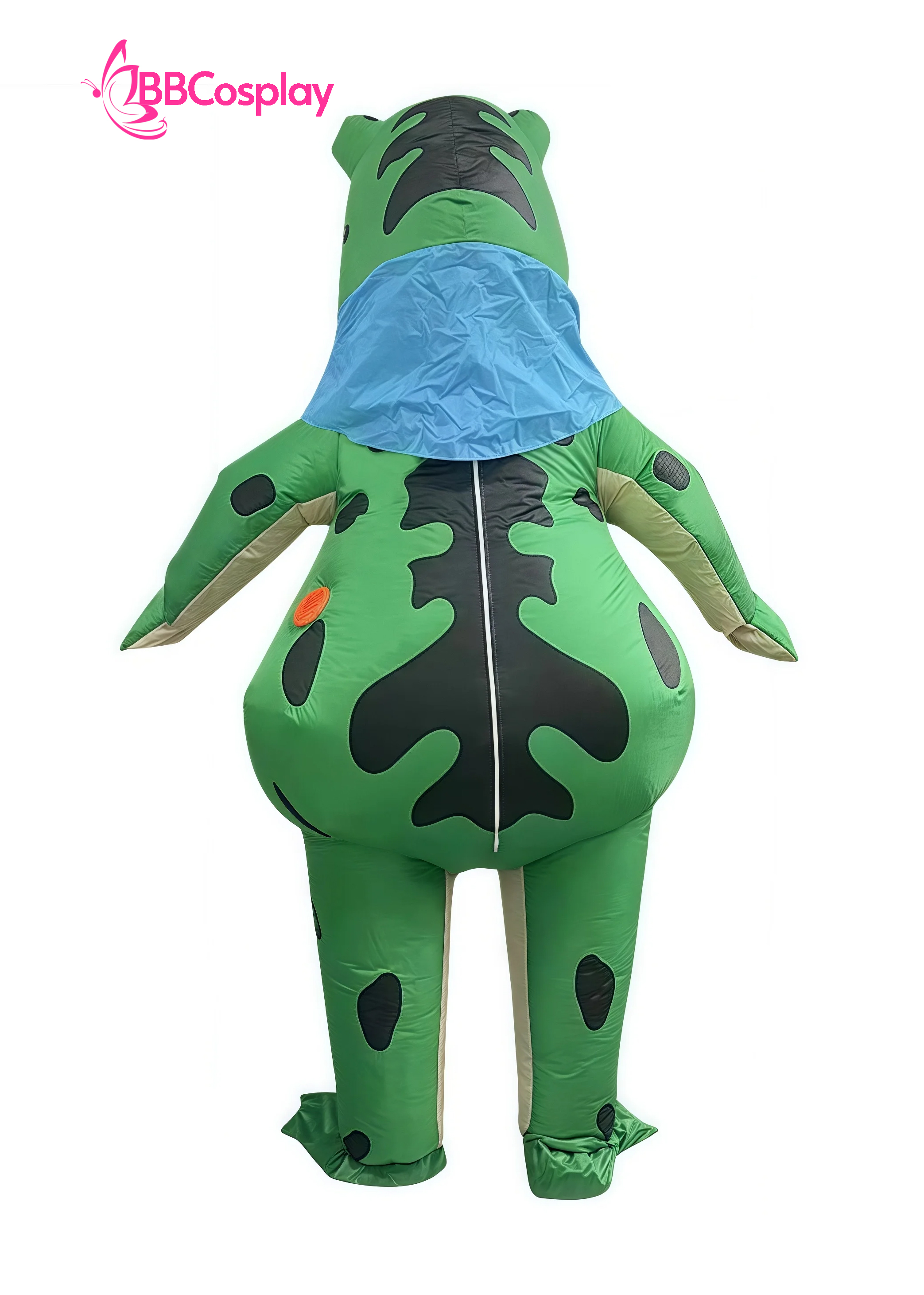 Mascot Ếch Xanh Bơm Hơi Liền Thân