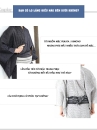 Đai Lưng Kimono Nam Đỏ Trơn - Kakuobi