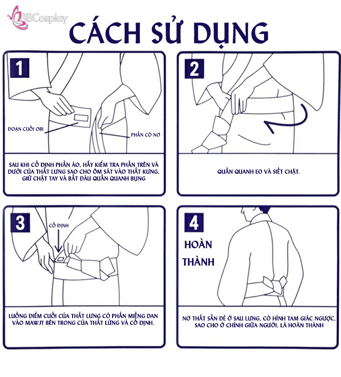 Đai Lưng Kimono Nam Đỏ Trơn - Kakuobi