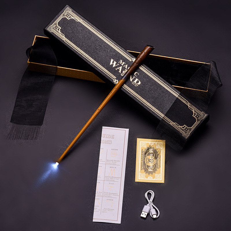 (HOT 2026) Bộ Sưu Tập Gậy Phép Thuật Trong Phim Harry Potter Có Đèn Led Sạc USB