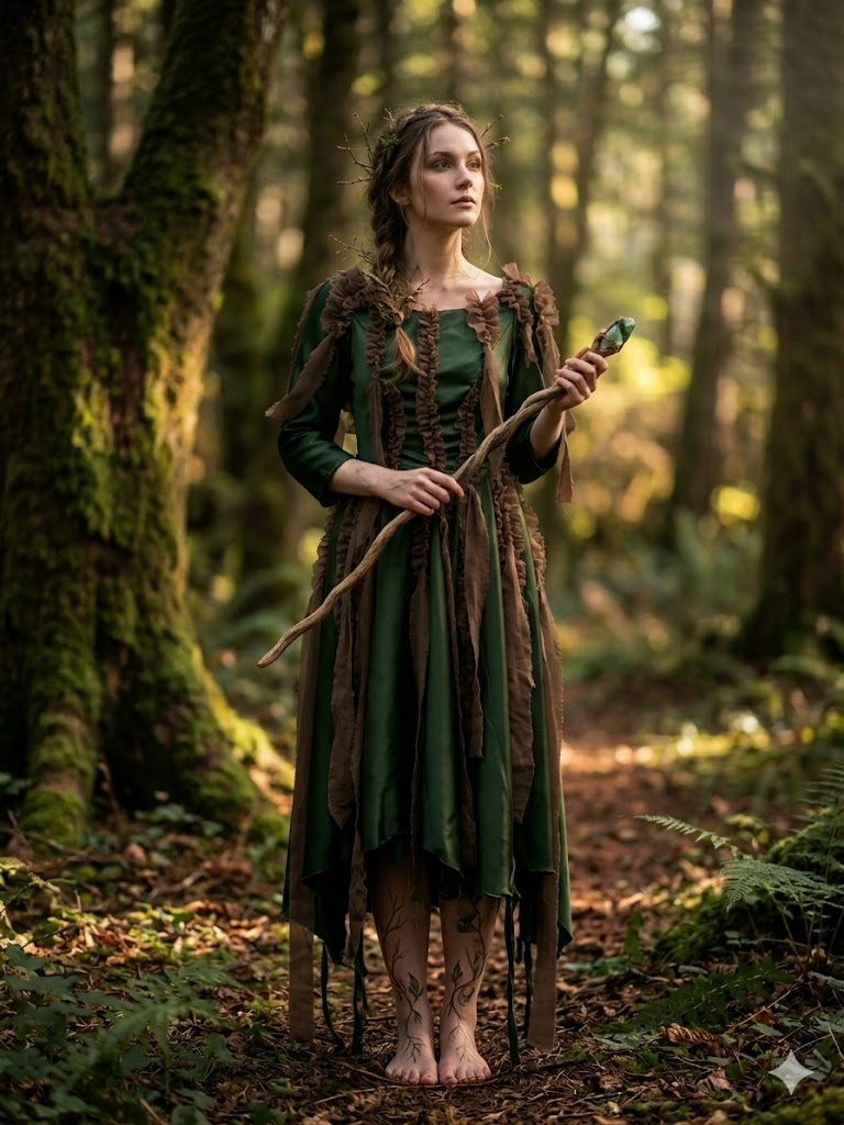 Trang Phục Hoá Trang Tiên Rừng Phong Cách Forest Witch