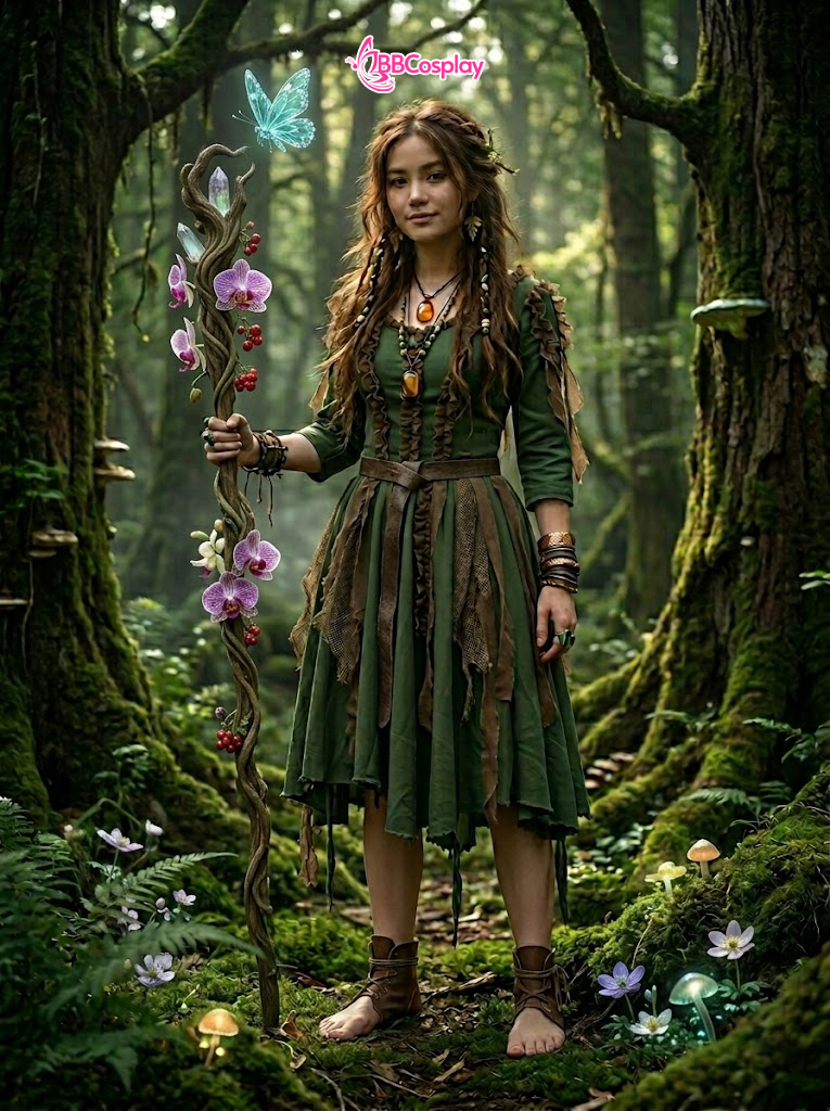 Trang Phục Hoá Trang Tiên Rừng Phong Cách Forest Witch