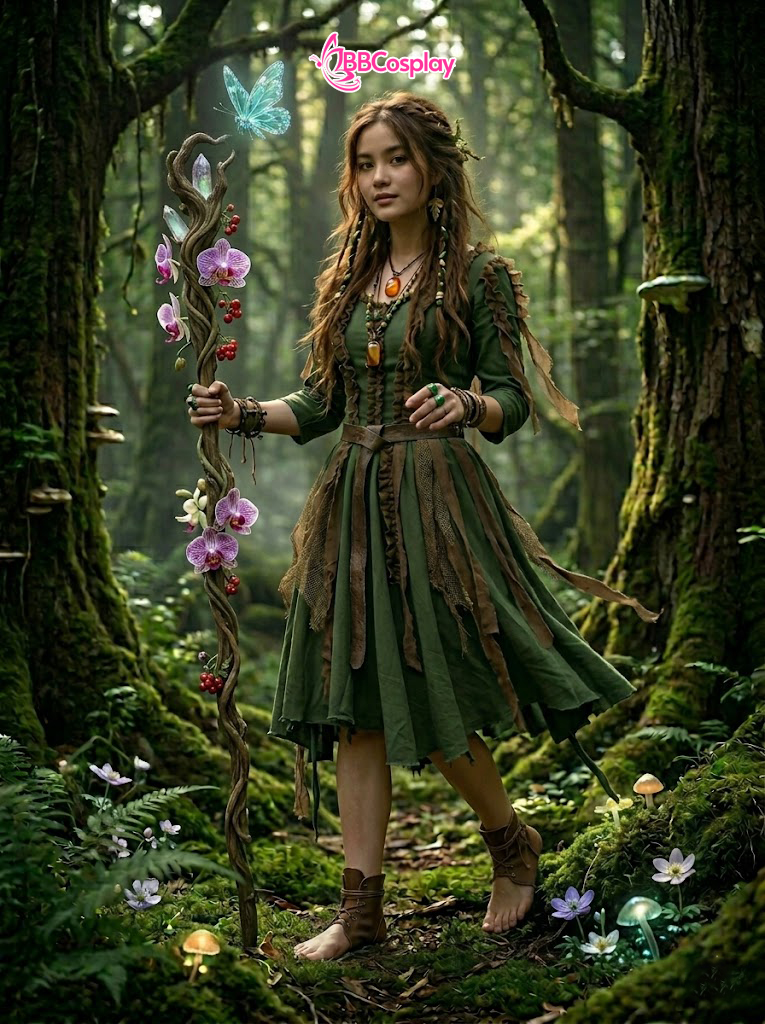 Trang Phục Hoá Trang Tiên Rừng Phong Cách Forest Witch