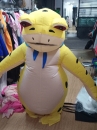 Mascot Ếch Vàng Bơm Hơi Liền Thân - Vải Nhung