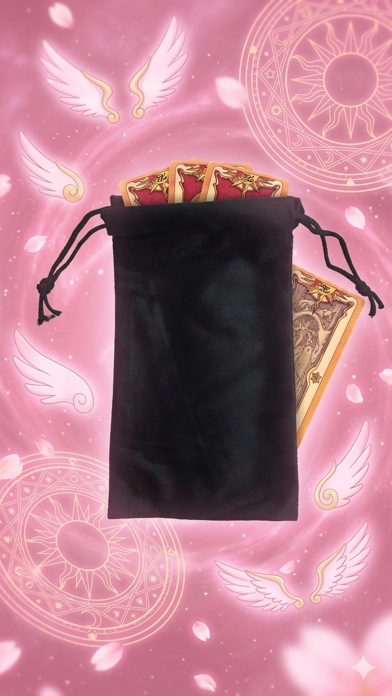 (HOT) Combo Túi Đựng Bài Sakura - Bài Clow - Phù Hợp Kích Thước Chuẩn Lá Bài - Hàng Độc Quyền