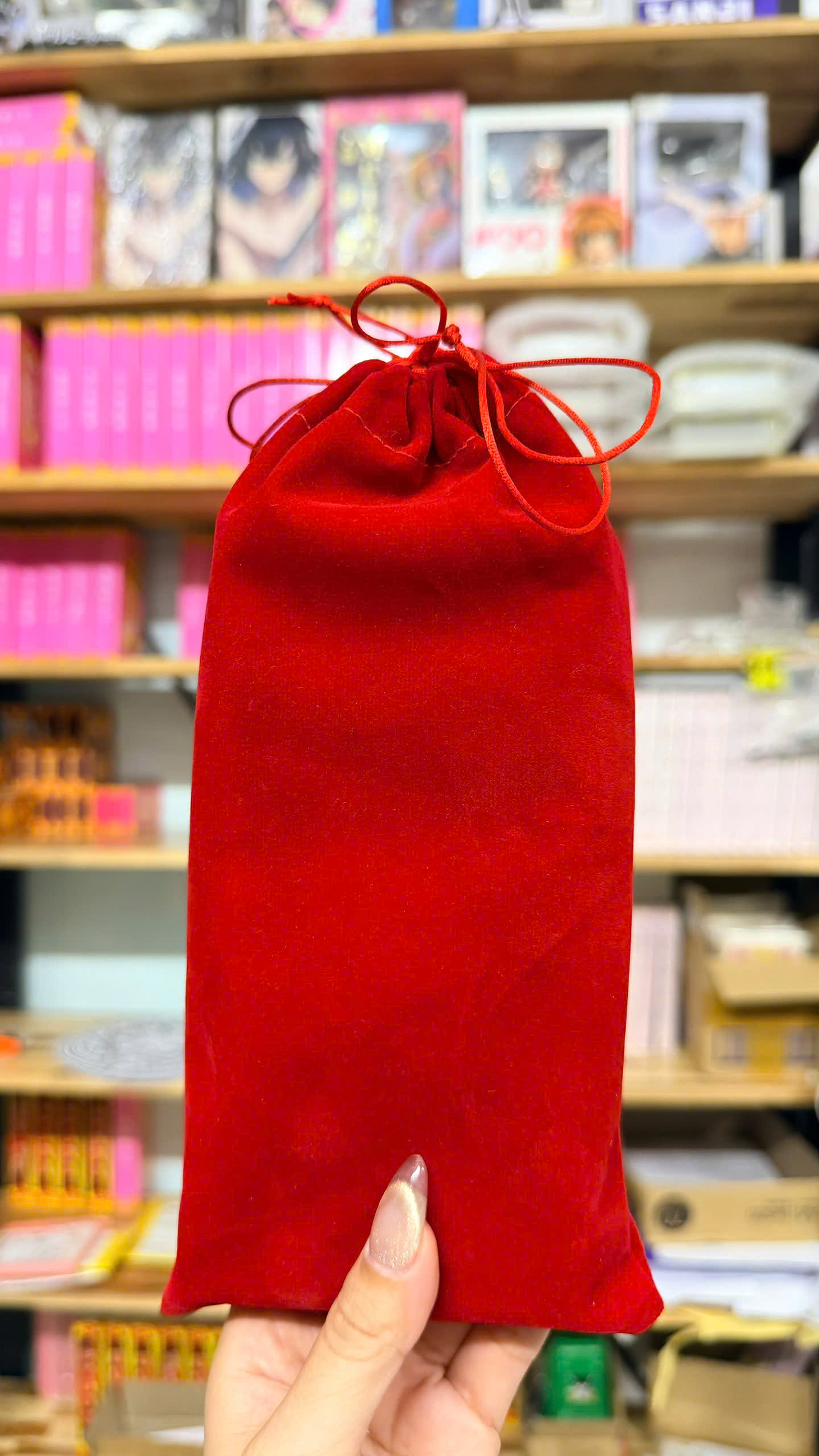 Lucky Bag - Túi Đựng Bài Sakura Clow Vải Nhung Màu Đỏ - May Mắn Và Phép Thuật Trong Từng Đường May