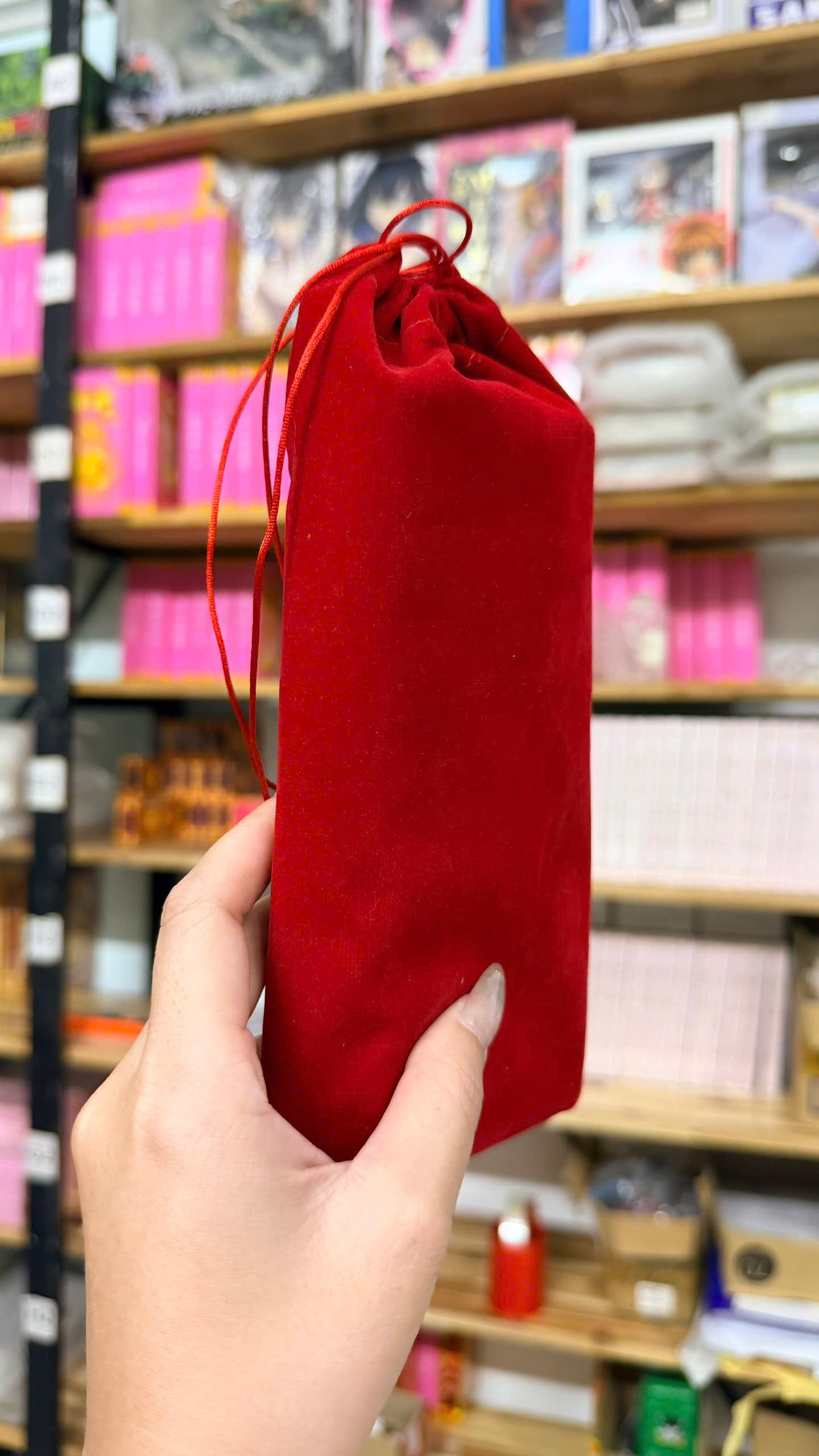 Lucky Bag - Túi Đựng Bài Sakura Clow Vải Nhung Màu Đỏ - May Mắn Và Phép Thuật Trong Từng Đường May