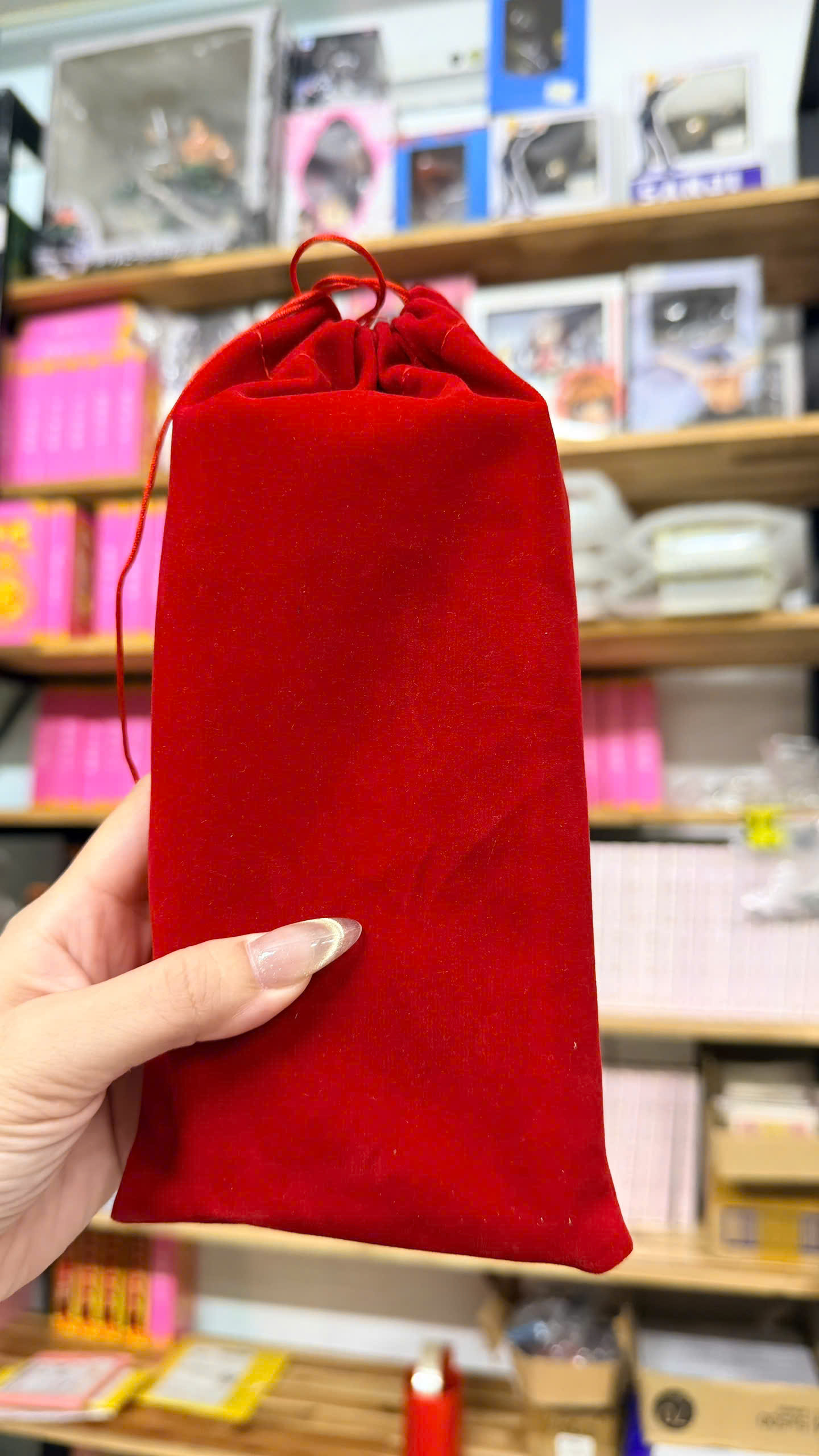 Lucky Bag - Túi Đựng Bài Sakura Clow Vải Nhung Màu Đỏ - May Mắn Và Phép Thuật Trong Từng Đường May