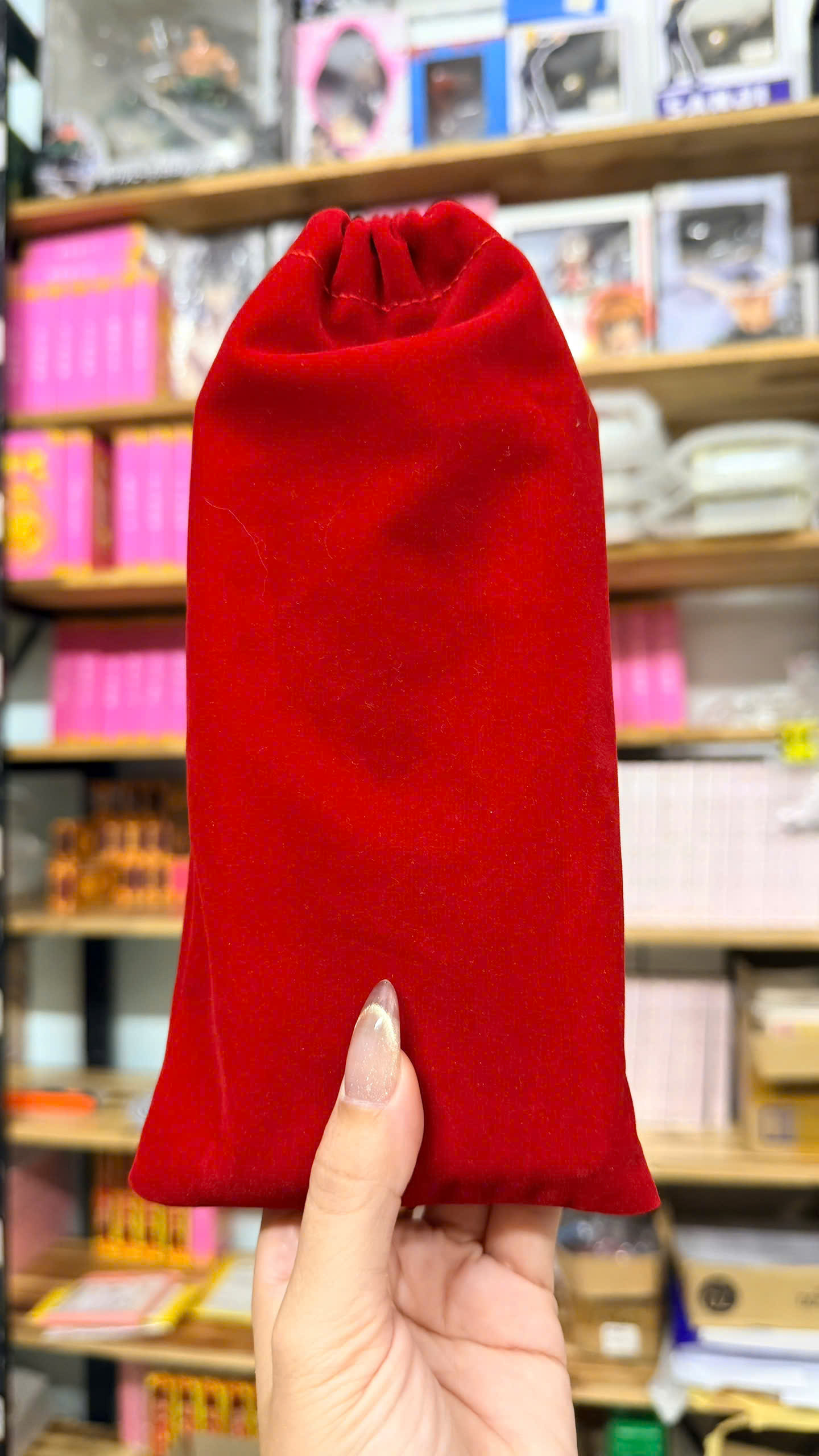 Lucky Bag - Túi Đựng Bài Sakura Clow Vải Nhung Màu Đỏ - May Mắn Và Phép Thuật Trong Từng Đường May