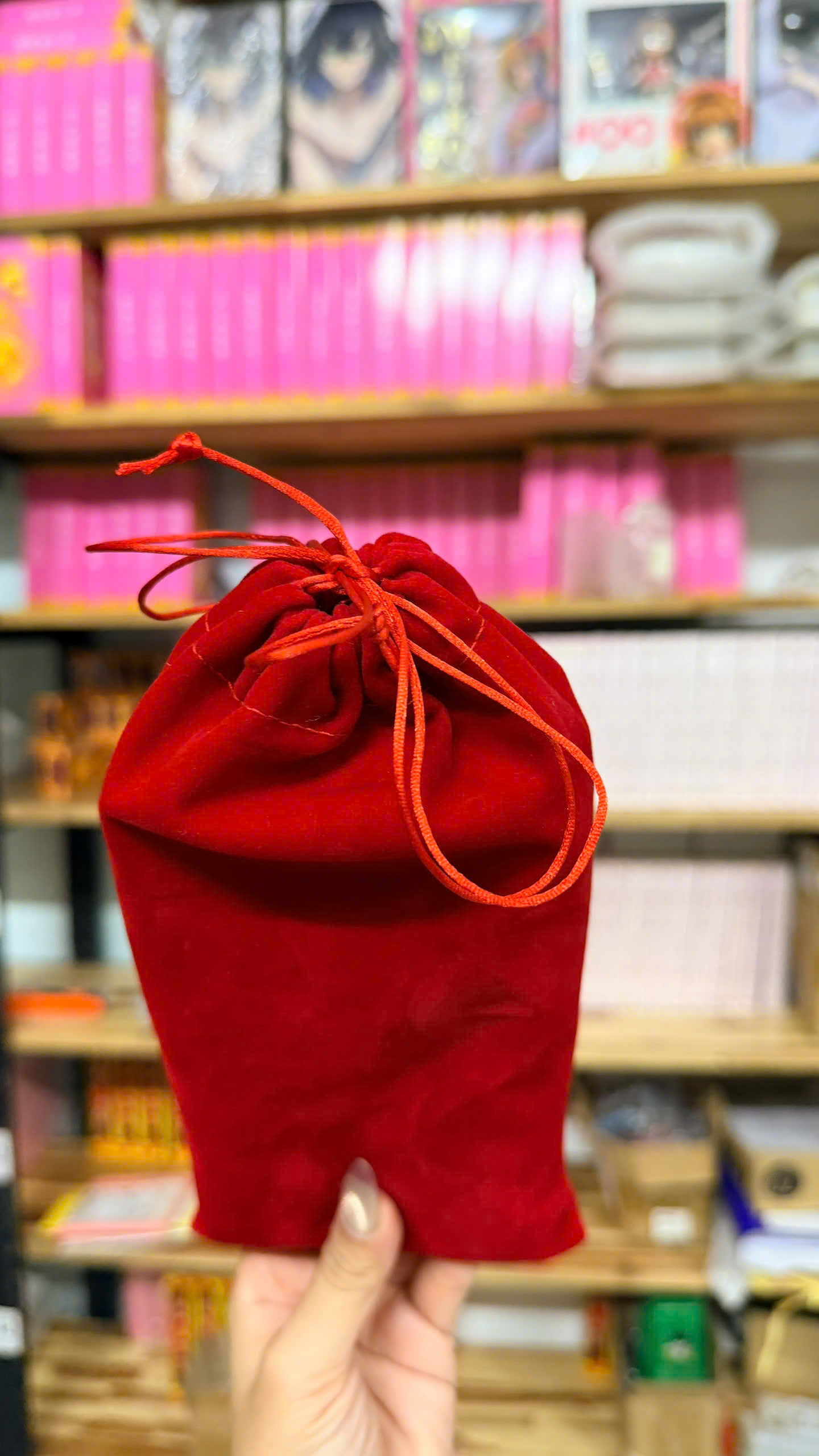 Lucky Bag - Túi Đựng Bài Sakura Clow Vải Nhung Màu Đỏ - May Mắn Và Phép Thuật Trong Từng Đường May