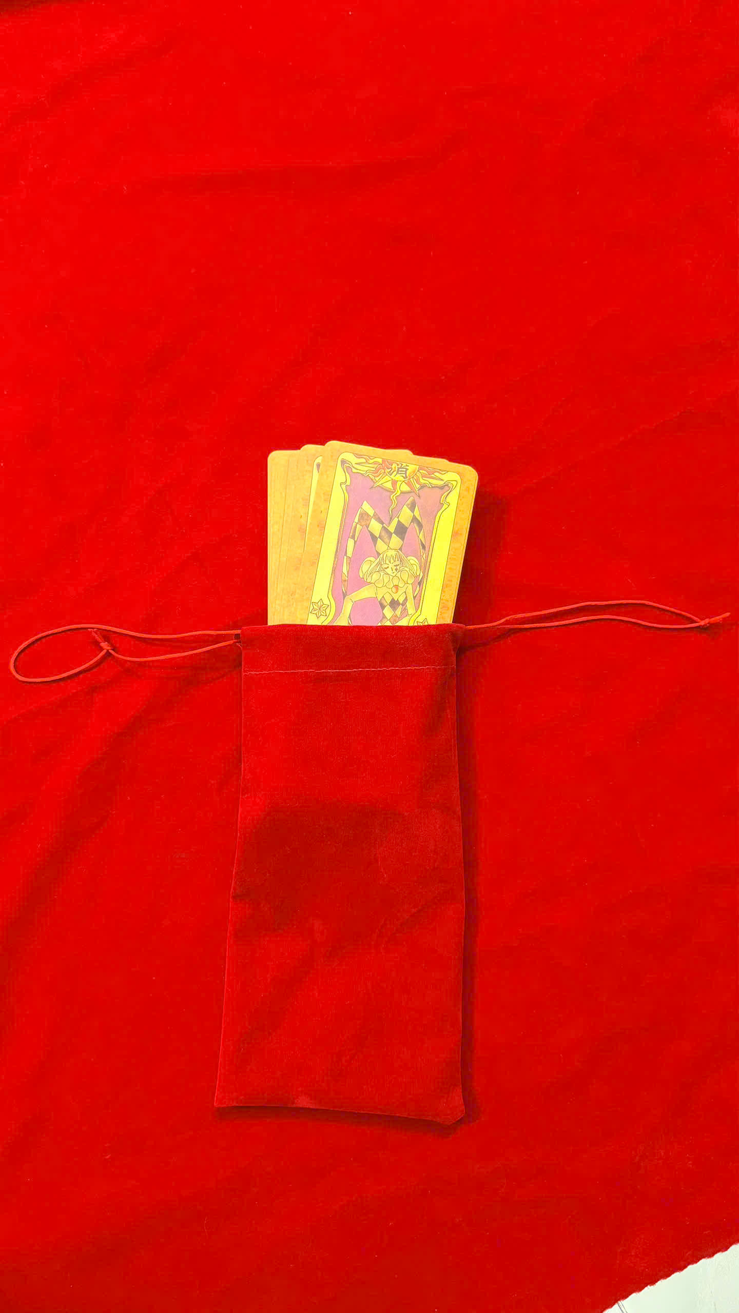 Lucky Bag - Túi Đựng Bài Sakura Clow Vải Nhung Màu Đỏ - May Mắn Và Phép Thuật Trong Từng Đường May