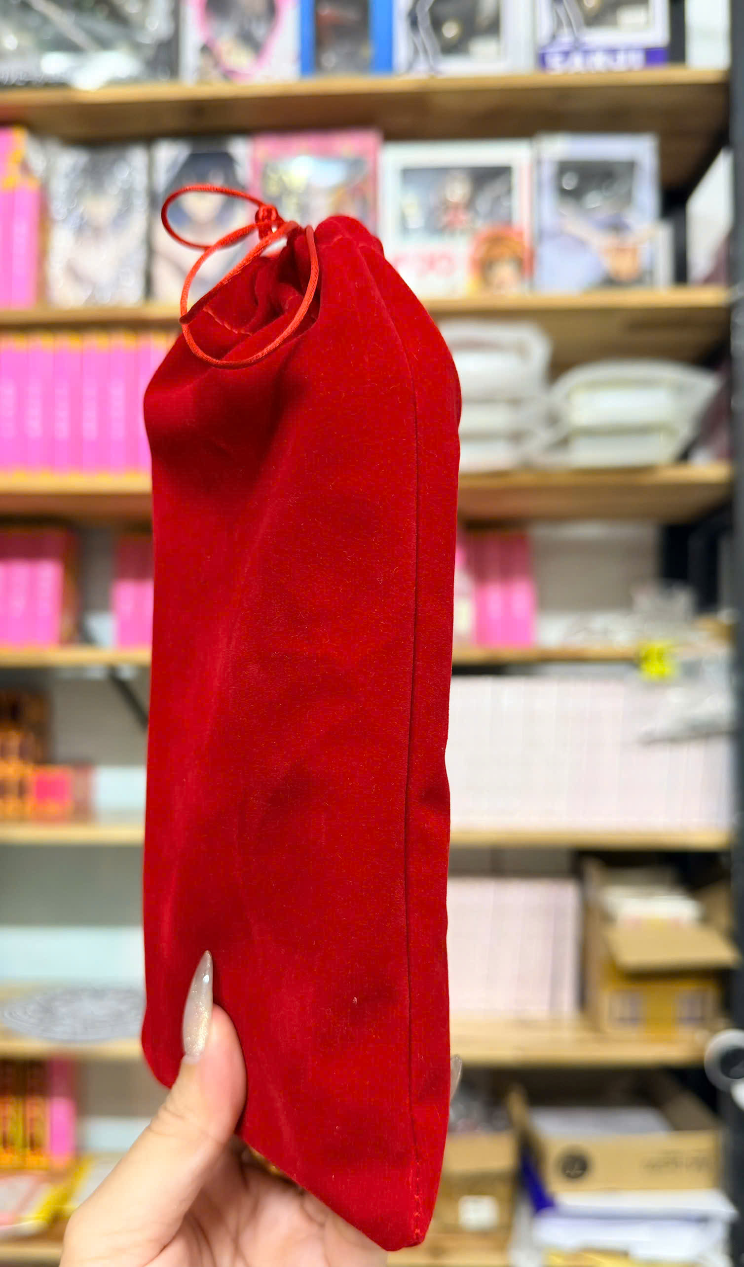 Lucky Bag - Túi Đựng Bài Sakura Clow Vải Nhung Màu Đỏ - May Mắn Và Phép Thuật Trong Từng Đường May