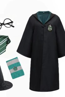 Set Trang Phục Và Phụ Kiện Harry Potter - Nhà Slytherin - Màu Xanh Lá