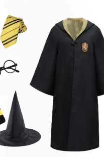 Set Trang Phục Và Phụ Kiện Harry Potter - Nhà Huflepuff - Màu Vàng